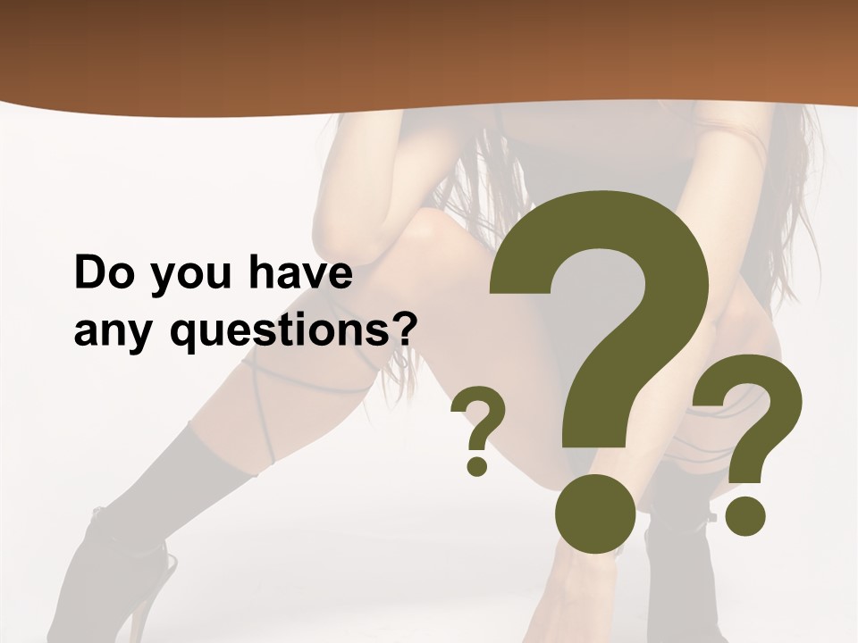 Female Challenge Legs PowerPoint Template