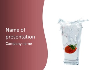 Modern Drink Beverage PowerPoint Template