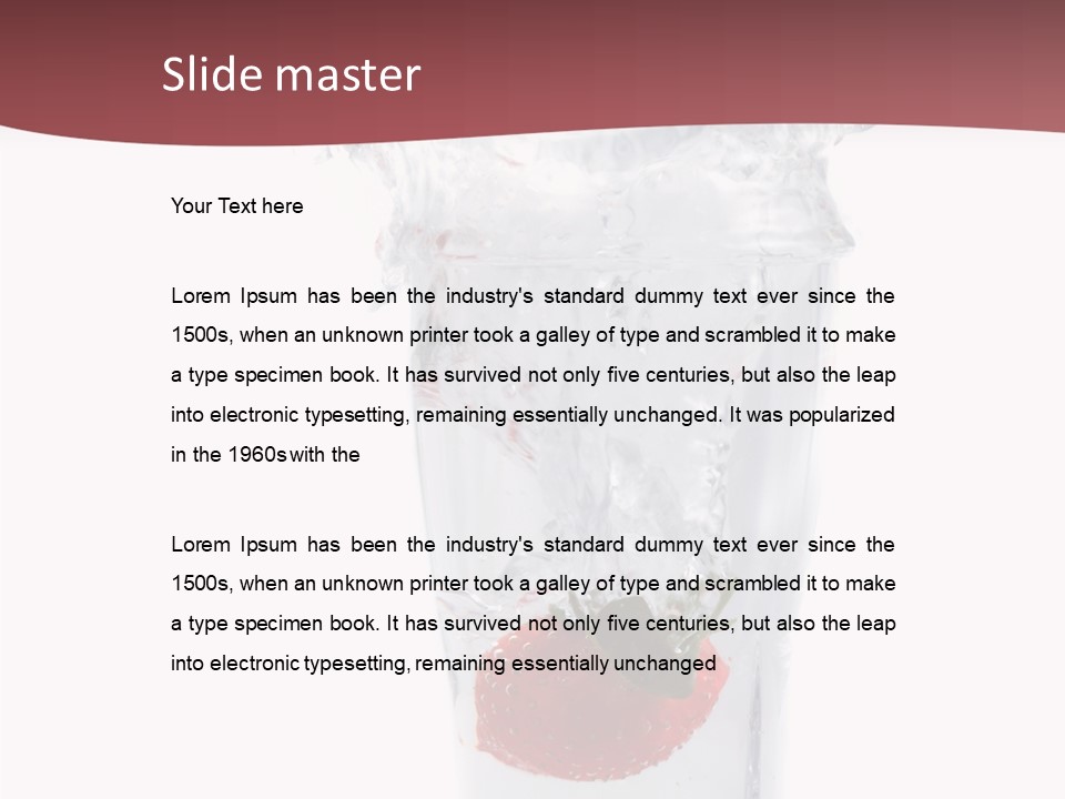 Modern Drink Beverage PowerPoint Template