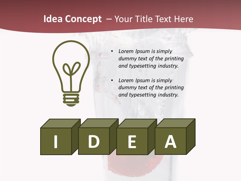 Modern Drink Beverage PowerPoint Template