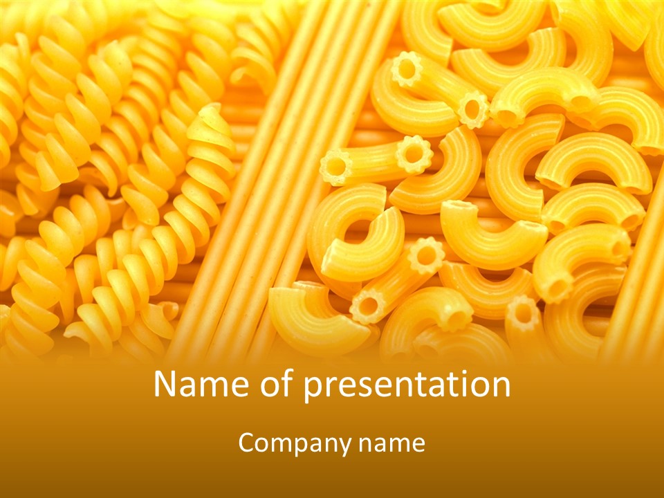 Dinner Sauce Vegetarian PowerPoint Template