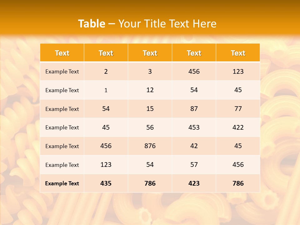 Dinner Sauce Vegetarian PowerPoint Template