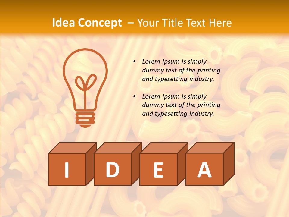 Dinner Sauce Vegetarian PowerPoint Template