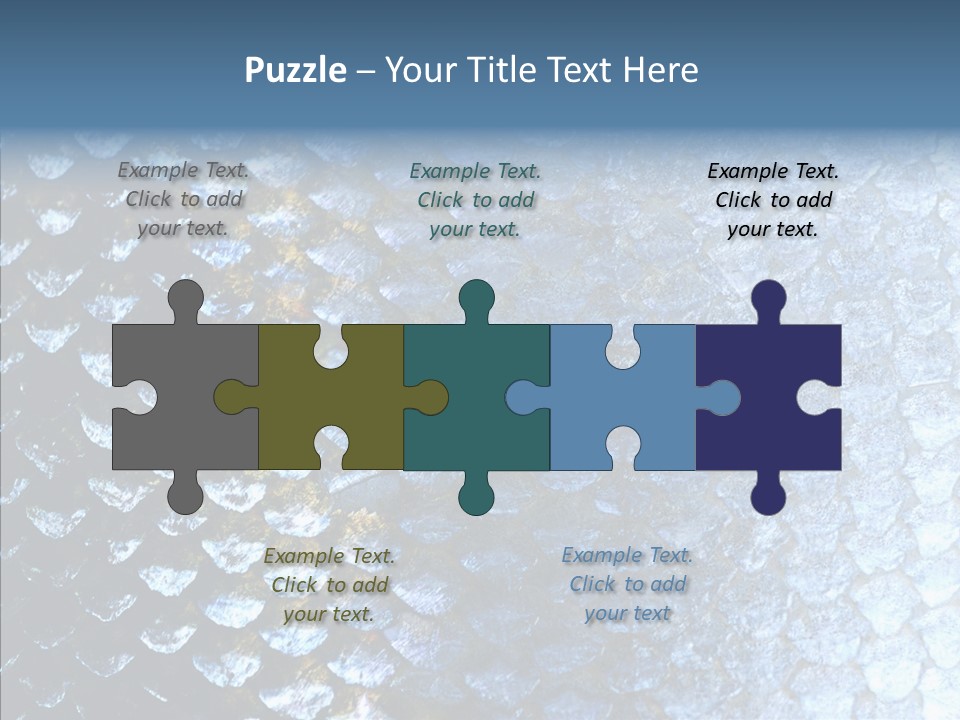 Skin Fish Silver PowerPoint Template