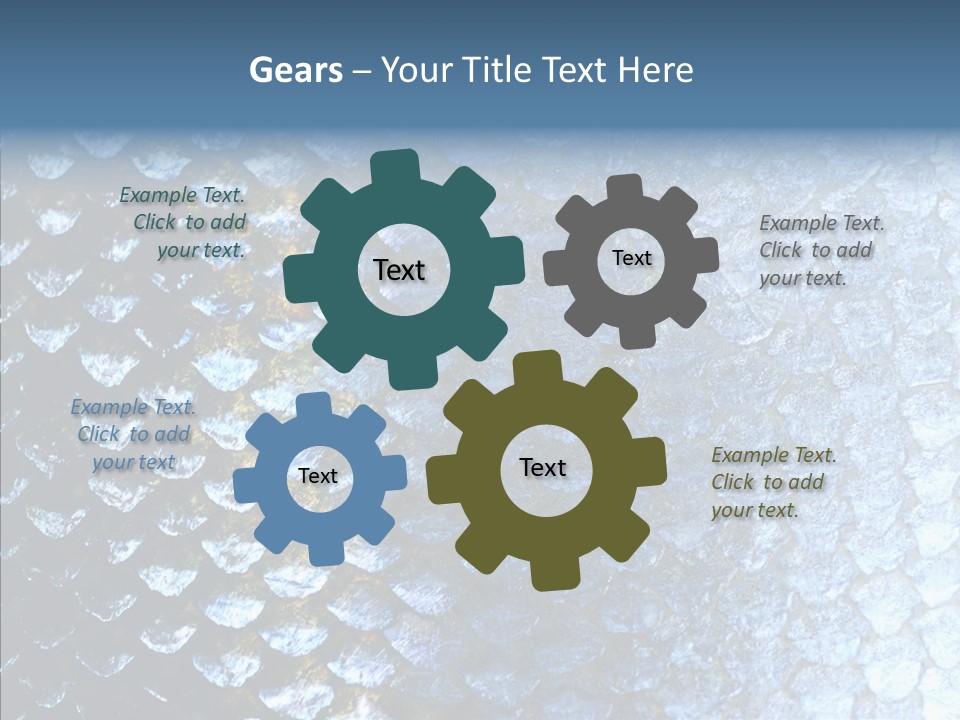 Skin Fish Silver PowerPoint Template