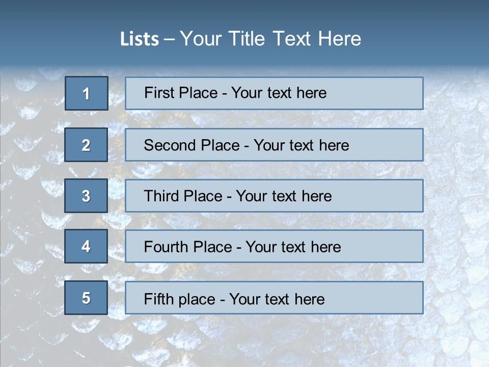 Skin Fish Silver PowerPoint Template