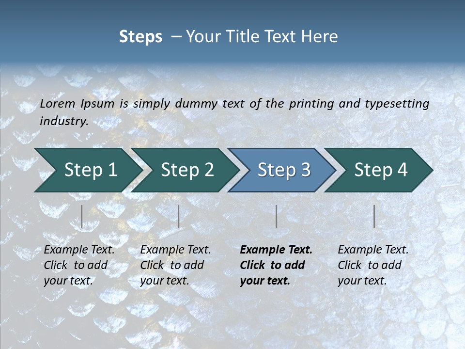 Skin Fish Silver PowerPoint Template