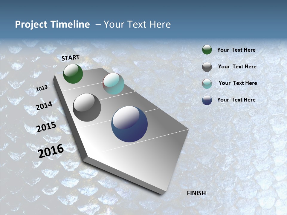 Skin Fish Silver PowerPoint Template