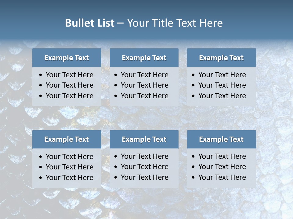 Skin Fish Silver PowerPoint Template