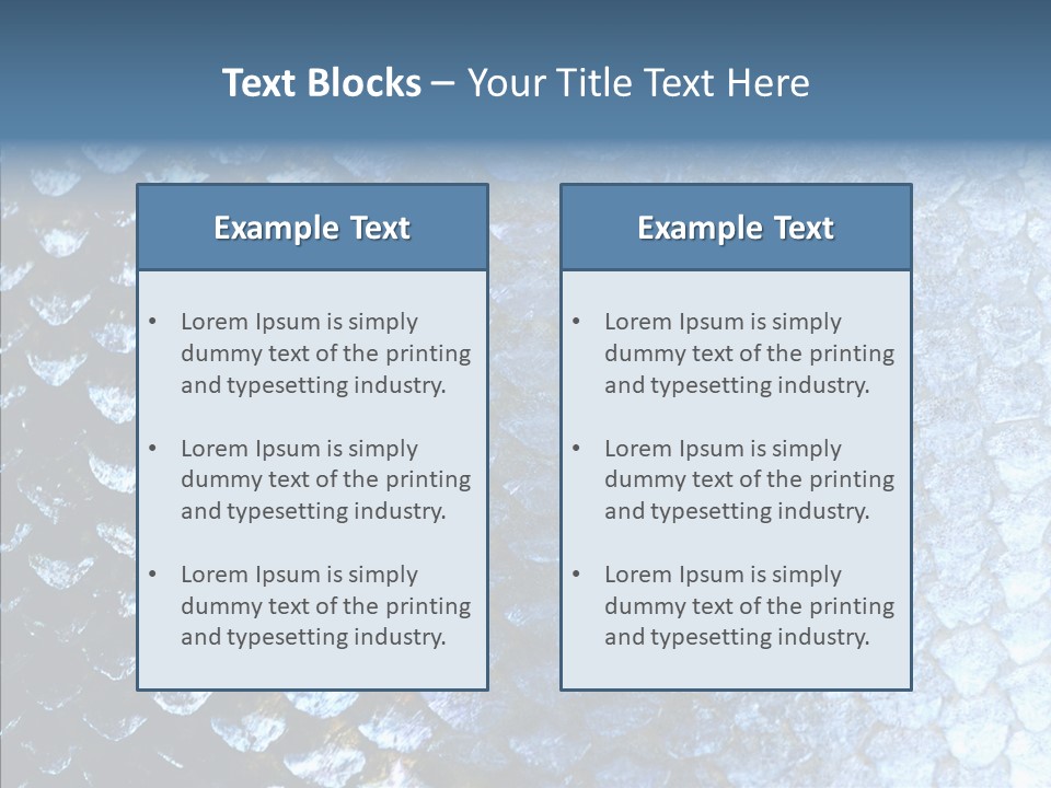 Skin Fish Silver PowerPoint Template