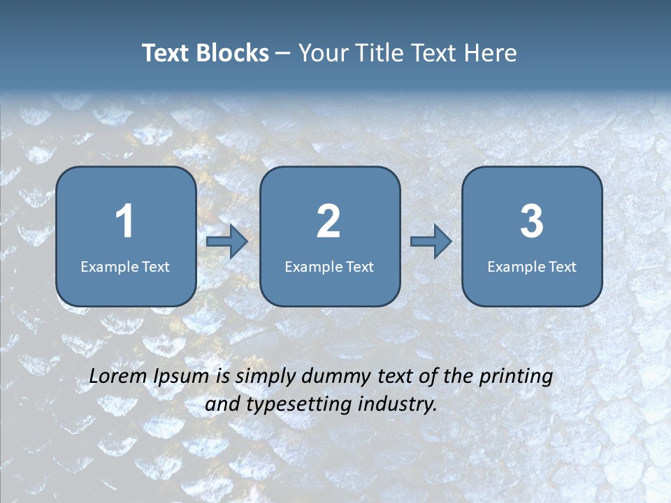 Skin Fish Silver PowerPoint Template