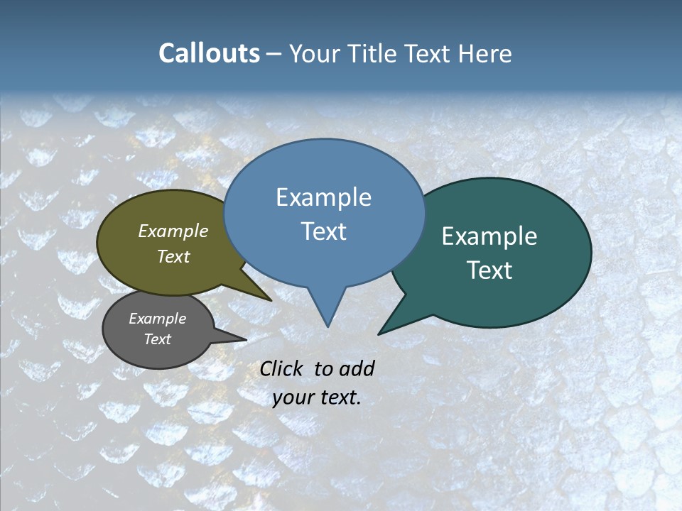 Skin Fish Silver PowerPoint Template