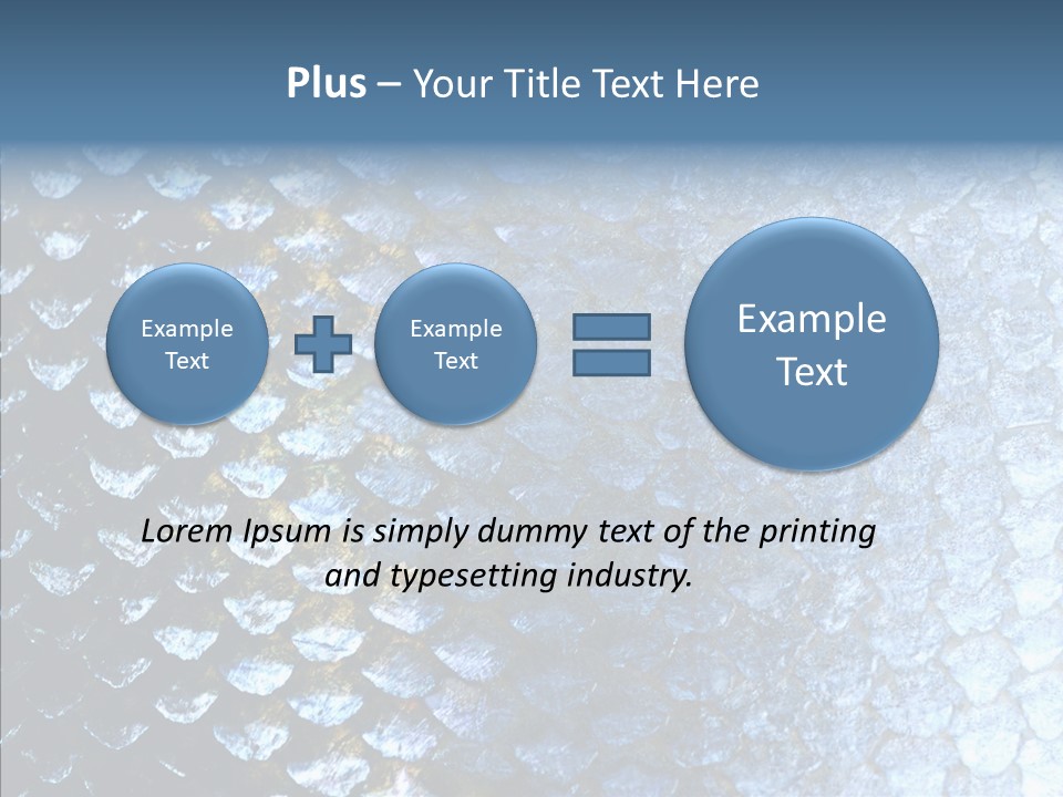 Skin Fish Silver PowerPoint Template