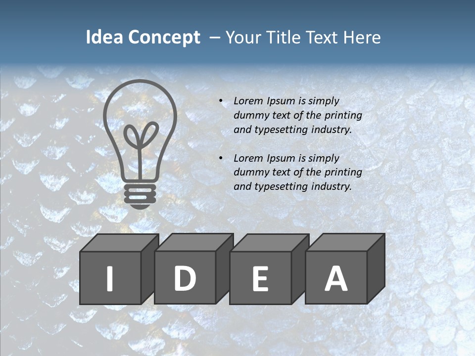 Skin Fish Silver PowerPoint Template