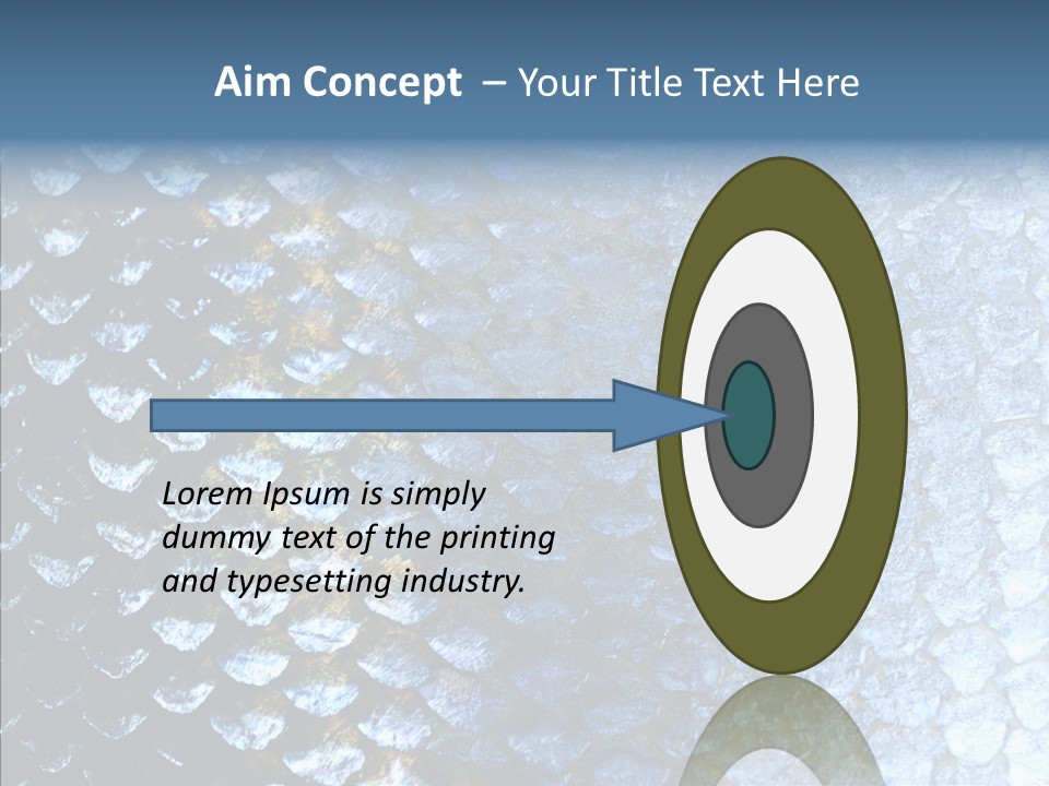 Skin Fish Silver PowerPoint Template