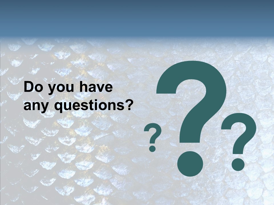 Skin Fish Silver PowerPoint Template