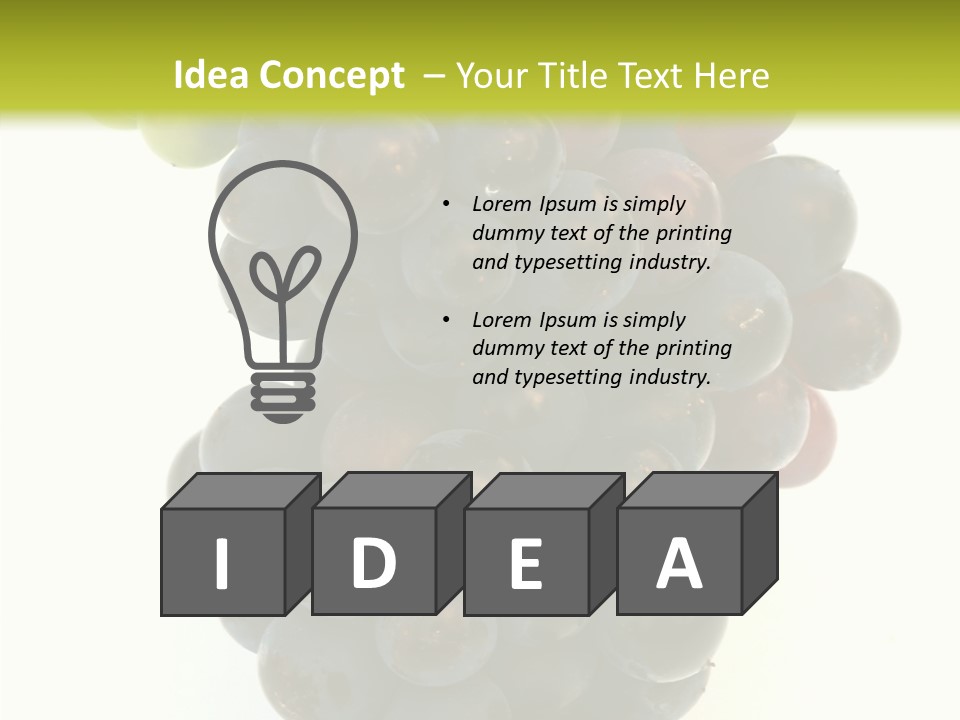 Drink Plant Red PowerPoint Template