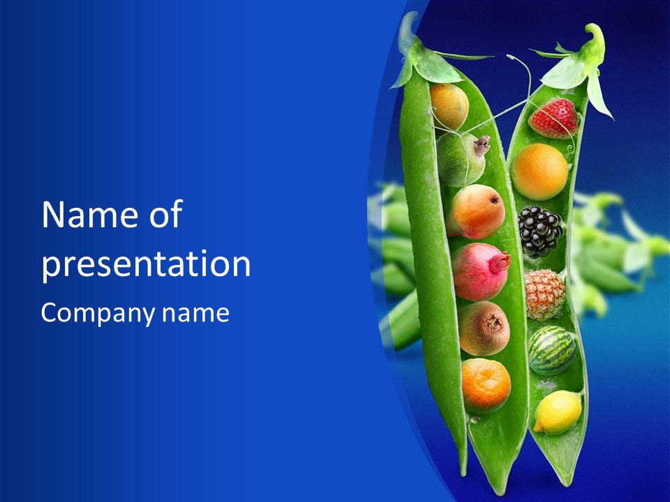 Leaves Health Water Melon PowerPoint Template