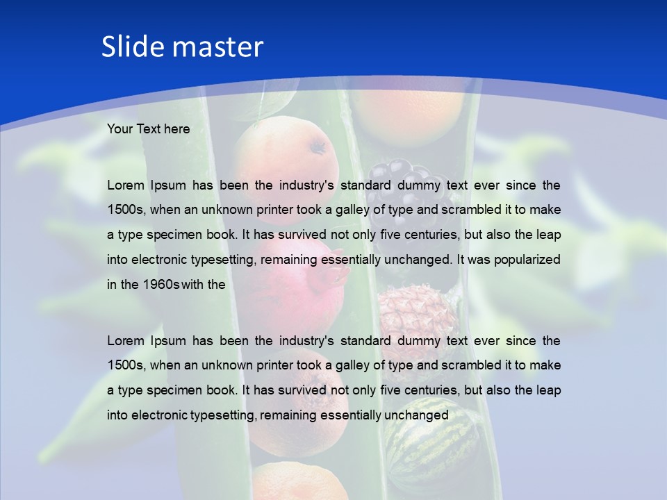 Leaves Health Water Melon PowerPoint Template