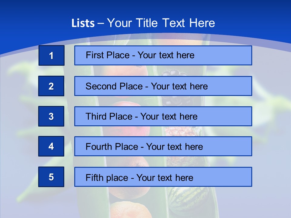 Leaves Health Water Melon PowerPoint Template