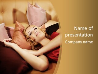 Nap Lady Sleep PowerPoint Template