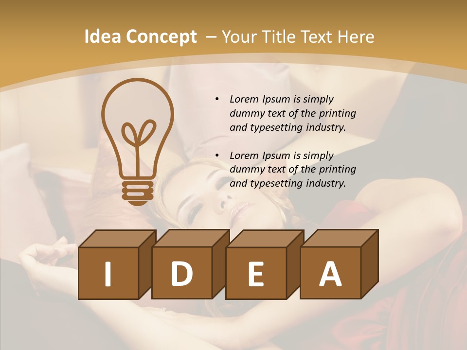 Nap Lady Sleep PowerPoint Template