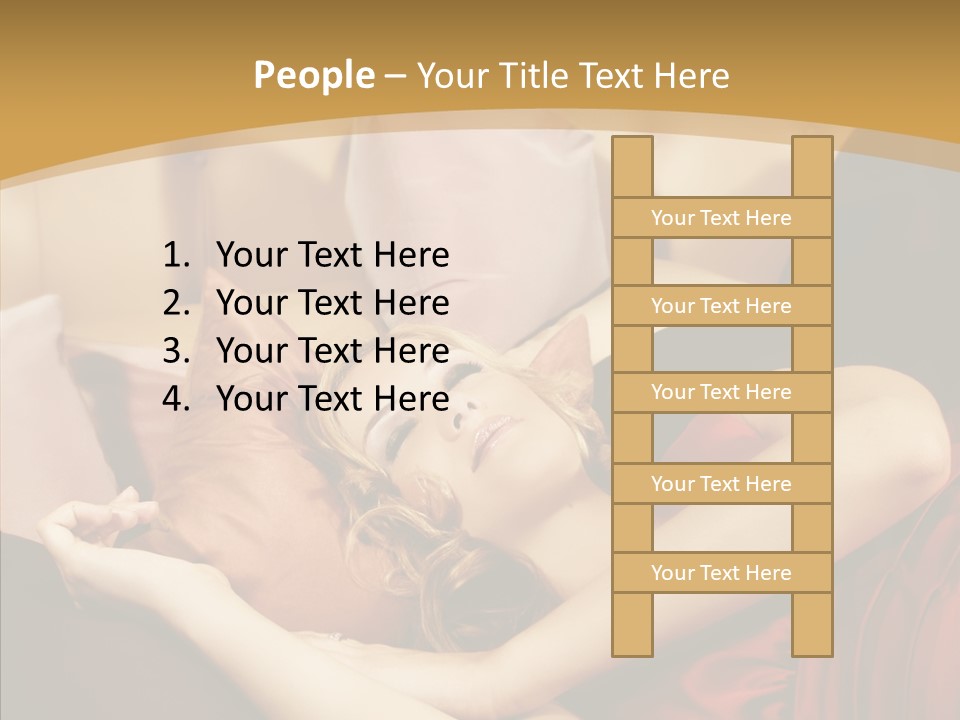 Nap Lady Sleep PowerPoint Template