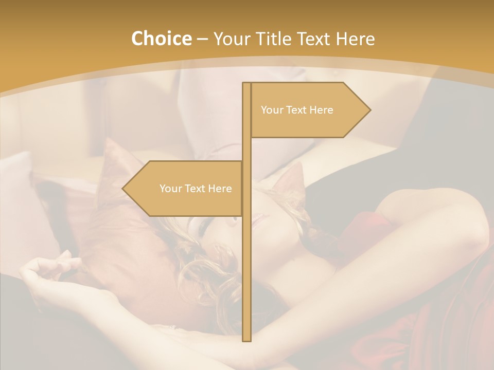 Nap Lady Sleep PowerPoint Template