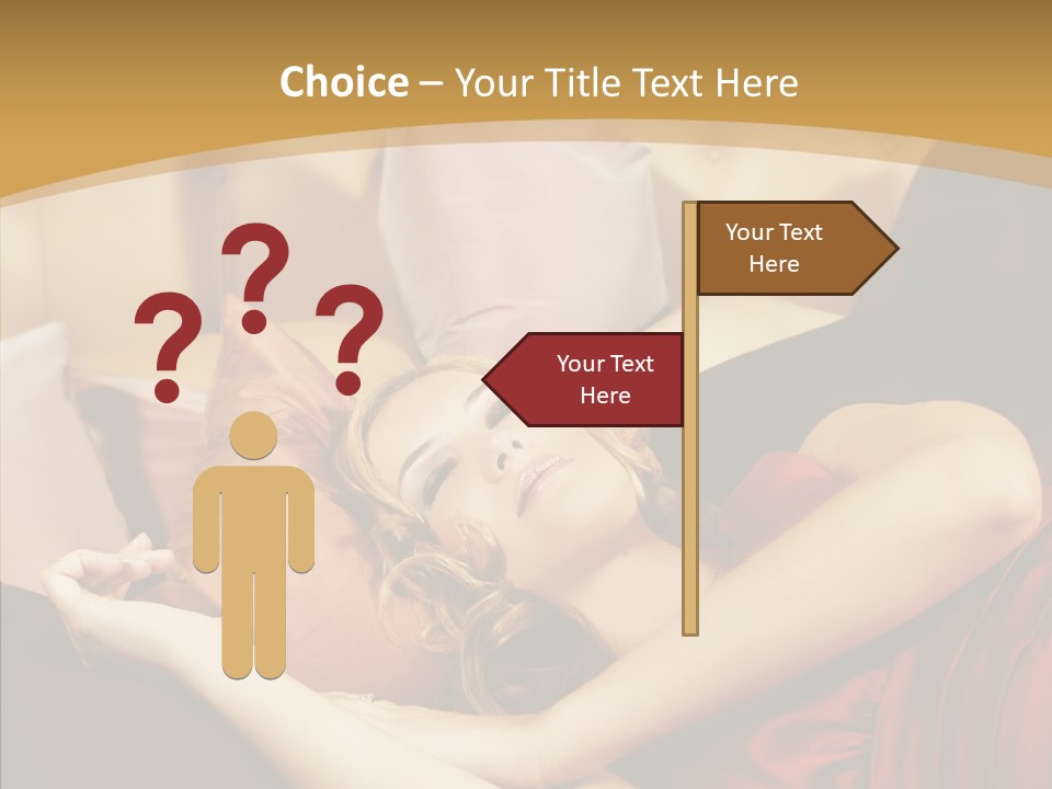 Nap Lady Sleep PowerPoint Template