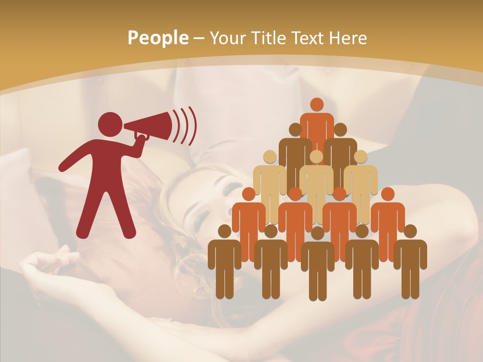 Nap Lady Sleep PowerPoint Template