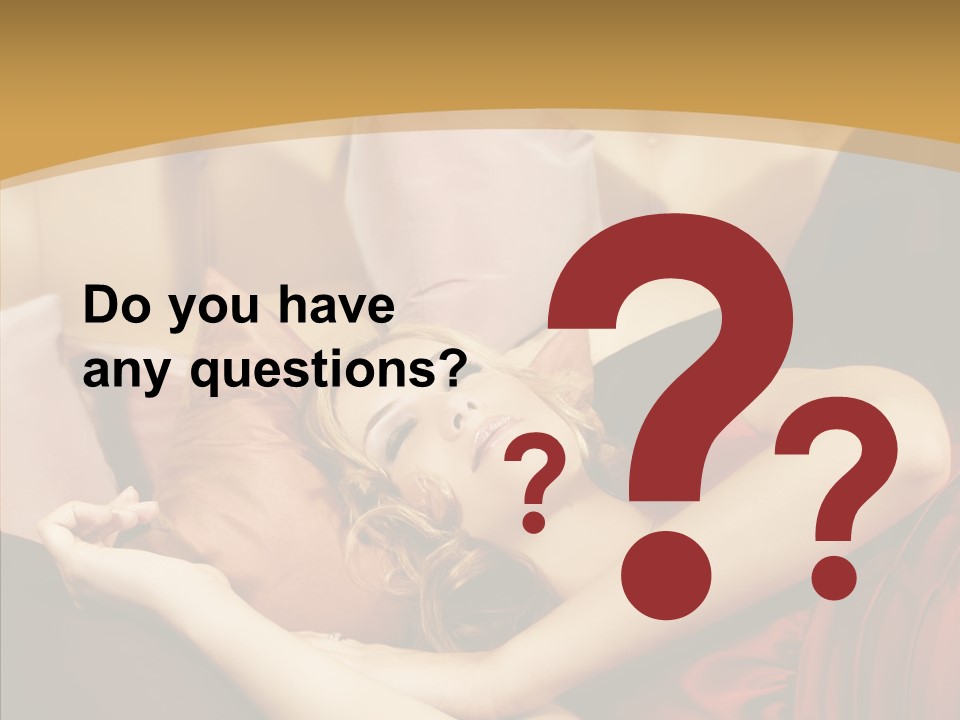 Nap Lady Sleep PowerPoint Template