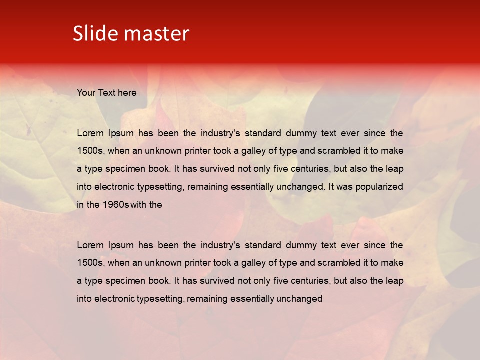 Maple Fall Multilayer PowerPoint Template