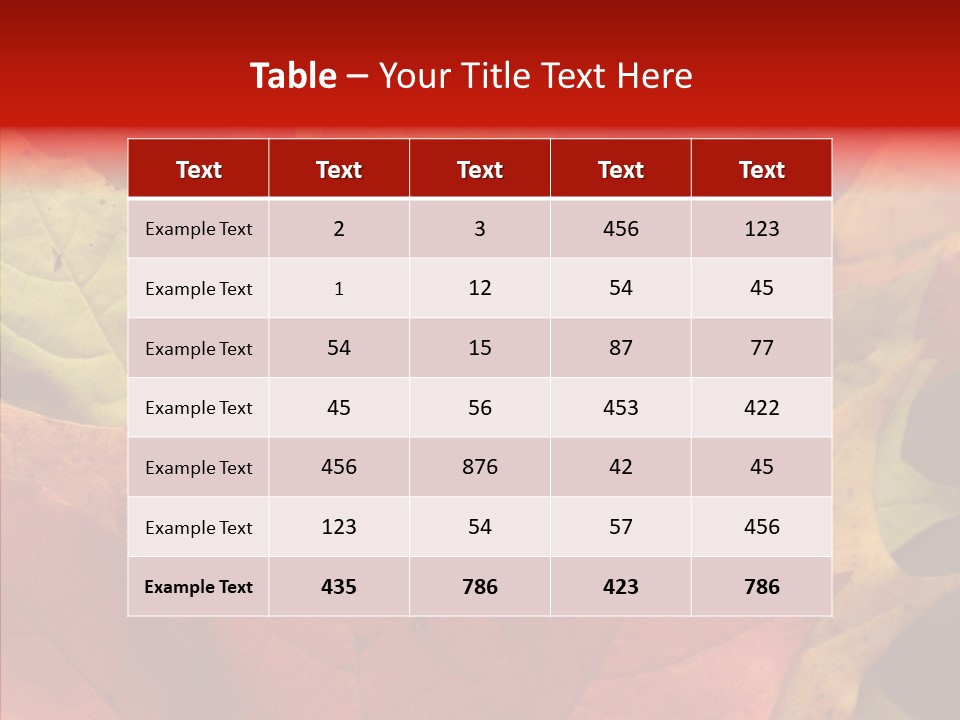 Maple Fall Multilayer PowerPoint Template