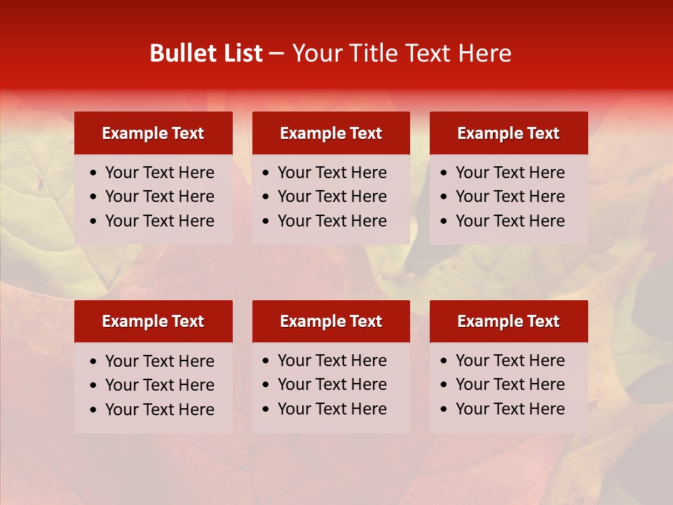 Maple Fall Multilayer PowerPoint Template
