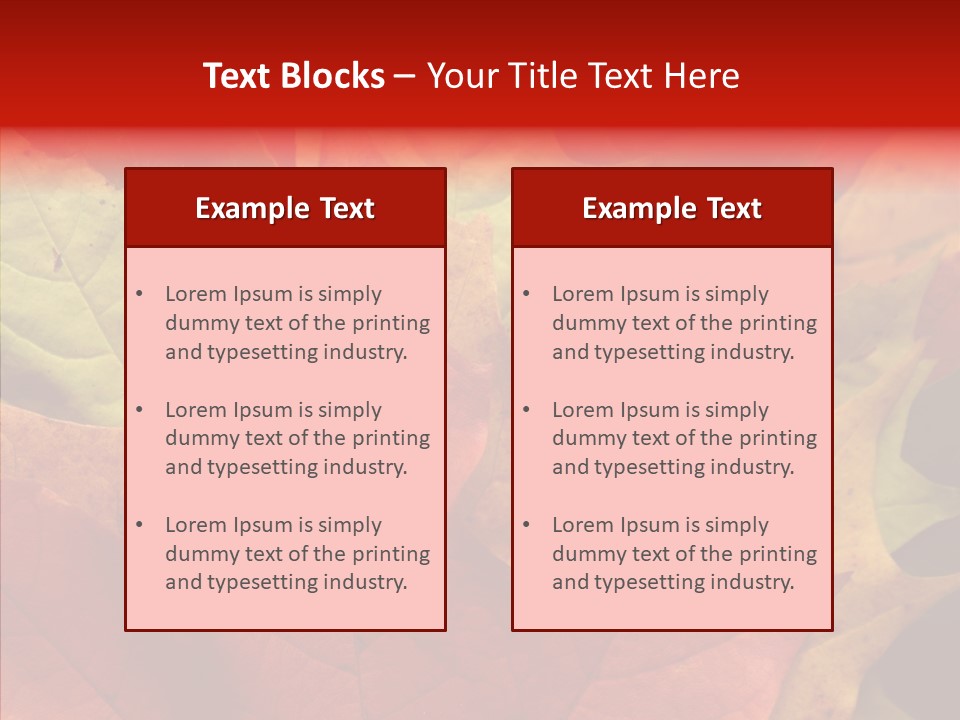 Maple Fall Multilayer PowerPoint Template