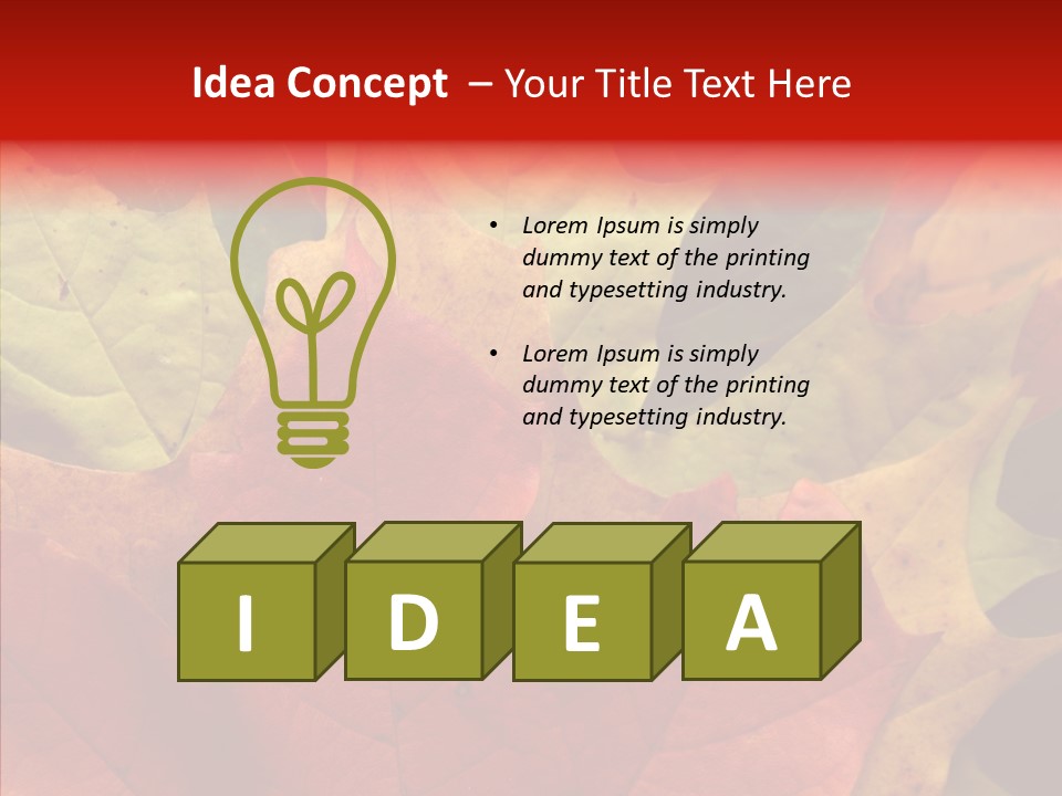 Maple Fall Multilayer PowerPoint Template