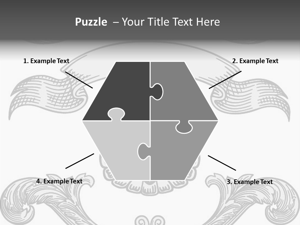 Royal Curve Engraving PowerPoint Template