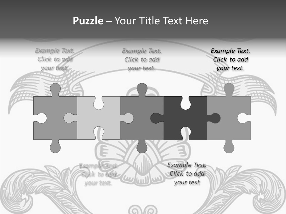 Royal Curve Engraving PowerPoint Template