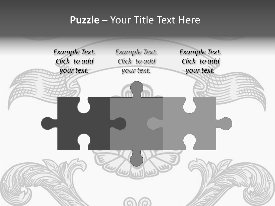 Royal Curve Engraving PowerPoint Template