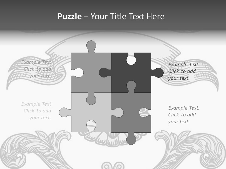 Royal Curve Engraving PowerPoint Template