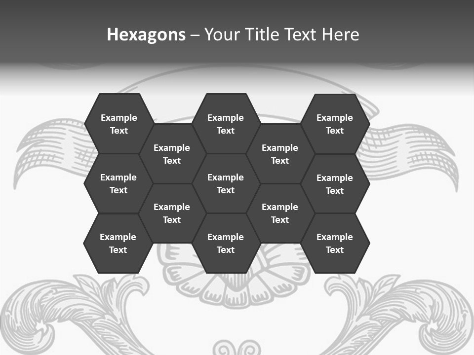 Royal Curve Engraving PowerPoint Template