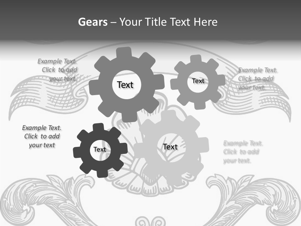 Royal Curve Engraving PowerPoint Template