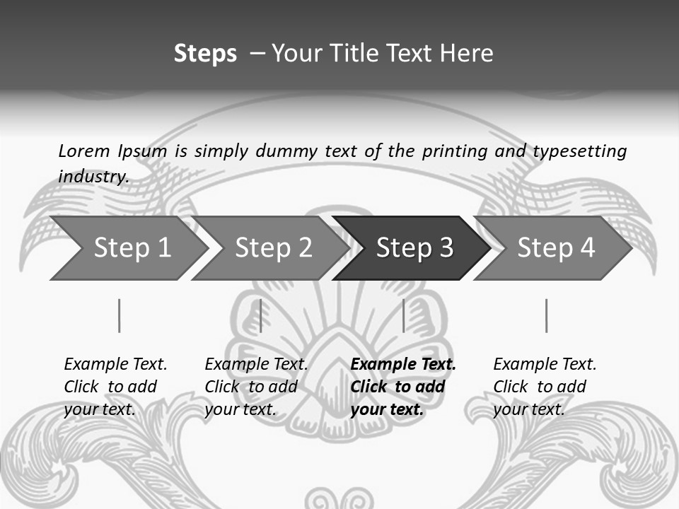 Royal Curve Engraving PowerPoint Template