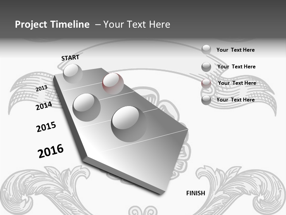Royal Curve Engraving PowerPoint Template