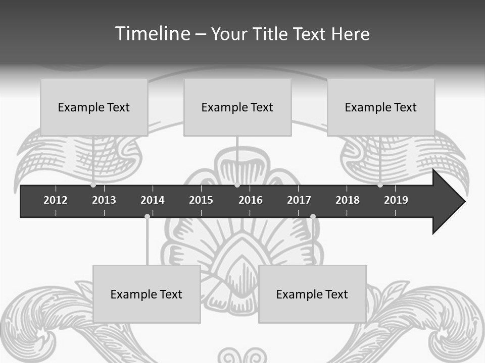Royal Curve Engraving PowerPoint Template