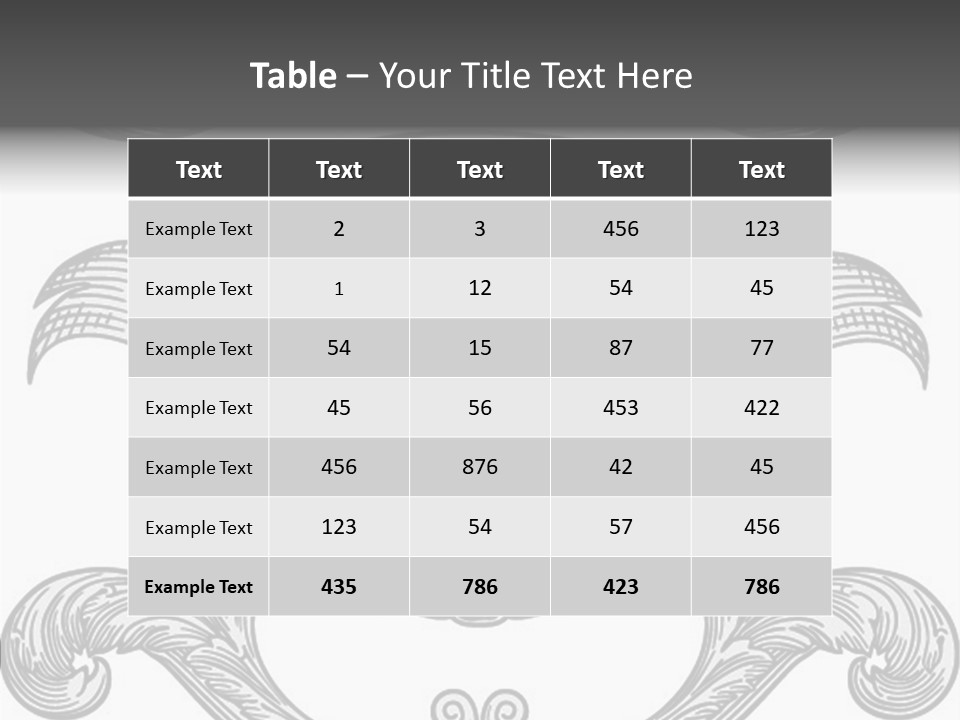 Royal Curve Engraving PowerPoint Template