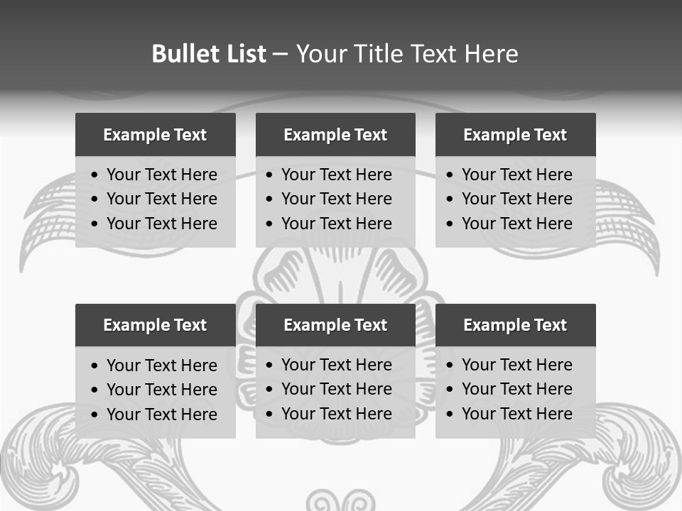 Royal Curve Engraving PowerPoint Template