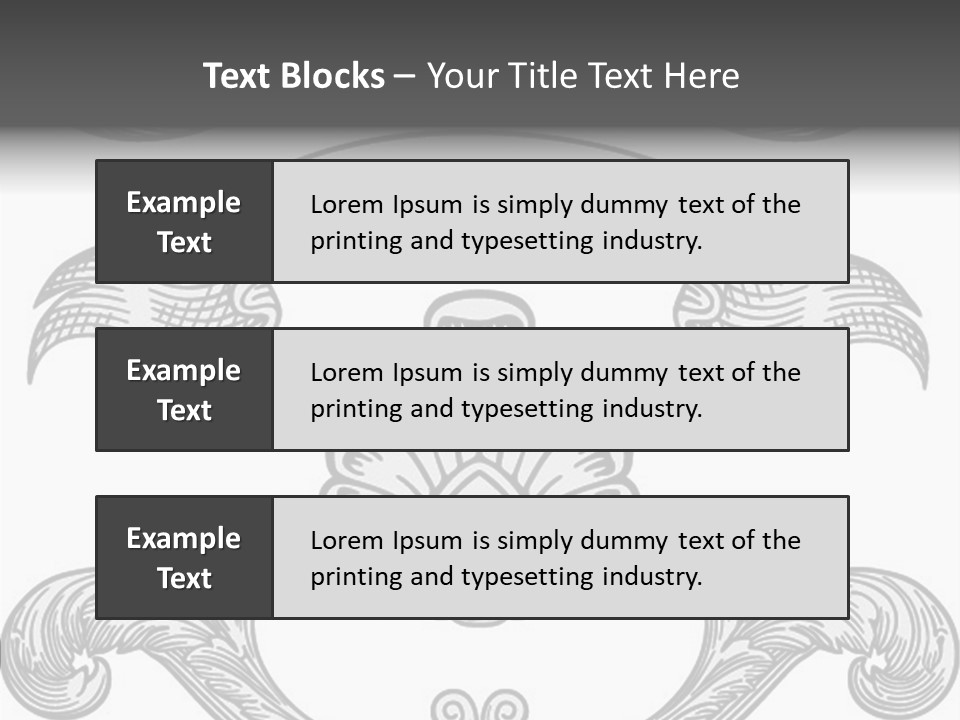 Royal Curve Engraving PowerPoint Template