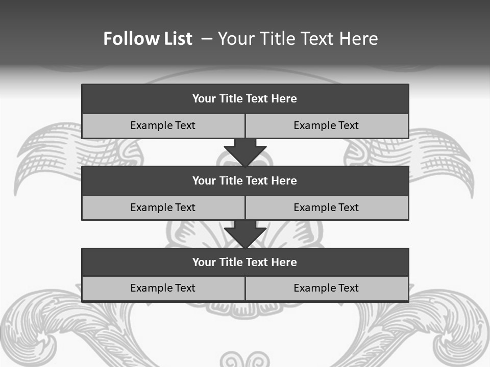 Royal Curve Engraving PowerPoint Template