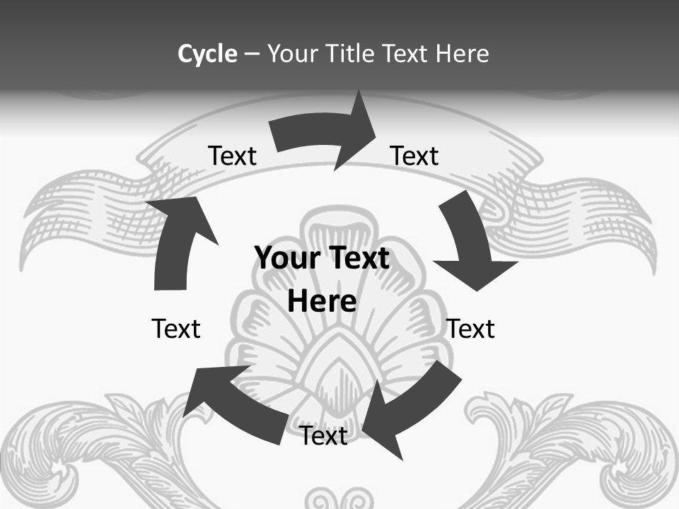Royal Curve Engraving PowerPoint Template